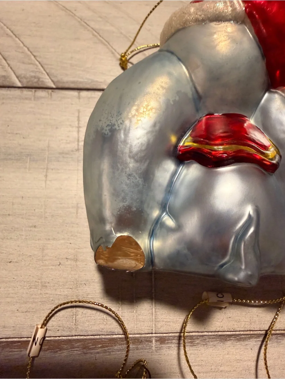 RARE Set of 5 Classic Glass Disney Character Ornaments
